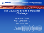 Counterfeit Parts – Art Mester, The Boeing Company