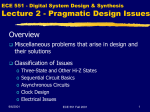 ECE 601 - Digital System Design & Synthesis Lecture 1