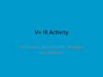 V= IR Activity