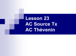 AC Source Tx and Thevenin