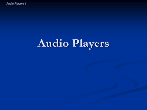 Audio Players 3 Observations about Audio Players