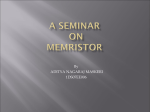 Presentation Memristorx