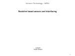 ST08 – Resistive based sensors and interfacing