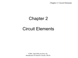 Chapter 2 Circuit Elements