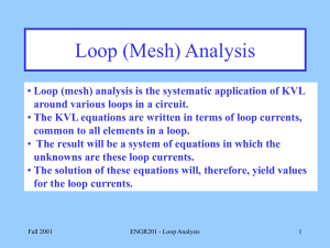 Chapter 3 - Loop Analysis(PowerPoint Format)