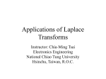 Laplace Transforms I..