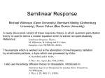 Semilinear Response Theory