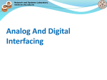 Analog And Digital Interfacing - Network and Systems Laboratory
