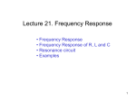 21. Frequency Response