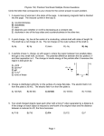 Physics 132, Practice Final Exam Multiple Choice Questions