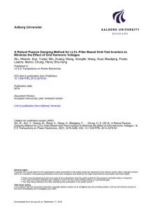 Aalborg Universitet Minimize the Effect of Grid Harmonic Voltages