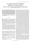 An Integral Path Self-Calibration Scheme for a Dual-Loop PLL