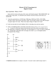 Physics 517/617 Experiment 6A Digital Circuits