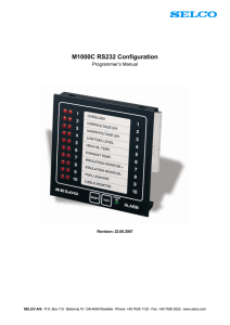 M1000C RS232 Configuration Programmer’s Manual Revision: 22.08.2007