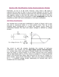 Section B6: Rectification Using Semiconductor Diodes