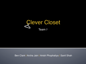 Team 7! Ben Clark Archa Jain