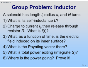 Group Problem: Inductor