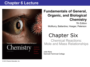 Ch 6 LAN 7th Intro Chem Chemical Reactions