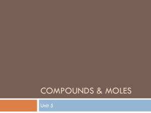 Compounds & Moles
