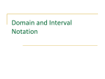 Interval Notation