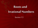 Square Roots - Mr. Hooks Math