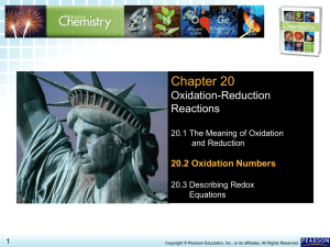 20.2 Oxidation Numbers