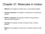 Molecular Motion in Gases