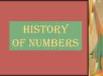 History of Numbers PPT