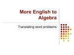 SAT Translating Verbal Phrases