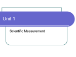 Lesson 3 Scientific Measurement