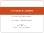 Partitioning Numbers - LRTS Professional Learning Digital