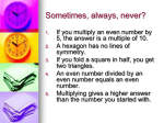 Sometimes, always, never? - Fairhaven School Website