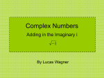 Complex Numbers - Concordia College