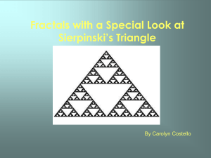 Fractals with a Special Look at Sierpinski’s Triangle