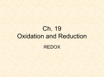 Ch. 5 Oxidation and Reduction