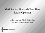 Math for the Ham Radio Operator