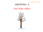 Factor Tree PowerPoint - Trumansburg Central School