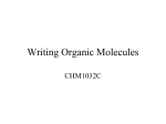 Writing Organic Molecules - Florida State College at