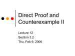 Direct Proof and Counterexample II - H-SC
