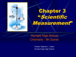 Chapter 3 Scientific Measurement