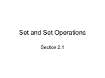 Set and Set Operations - Arizona State University