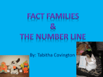 Fact Families & The Number Line