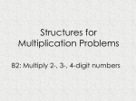 Structures for Multiplication and Division Problems