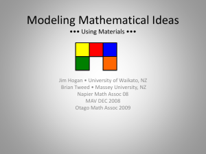 Modeling in Mathematics