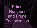 prime factorization