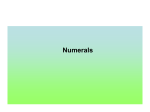 Numerals