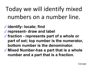 EDI NS 1_5 Identify mixed numbers on a Number Line