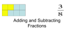 Adding and Subtracting Fractions