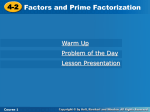 factor prime factorization