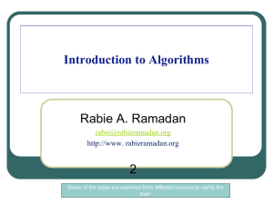 Lecture 2 - Rabie A. Ramadan
